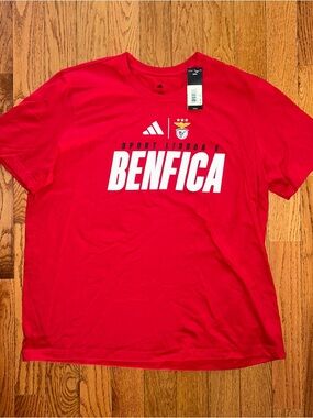 SL Benfica Adidas T-Shirt Size 2XL NEW